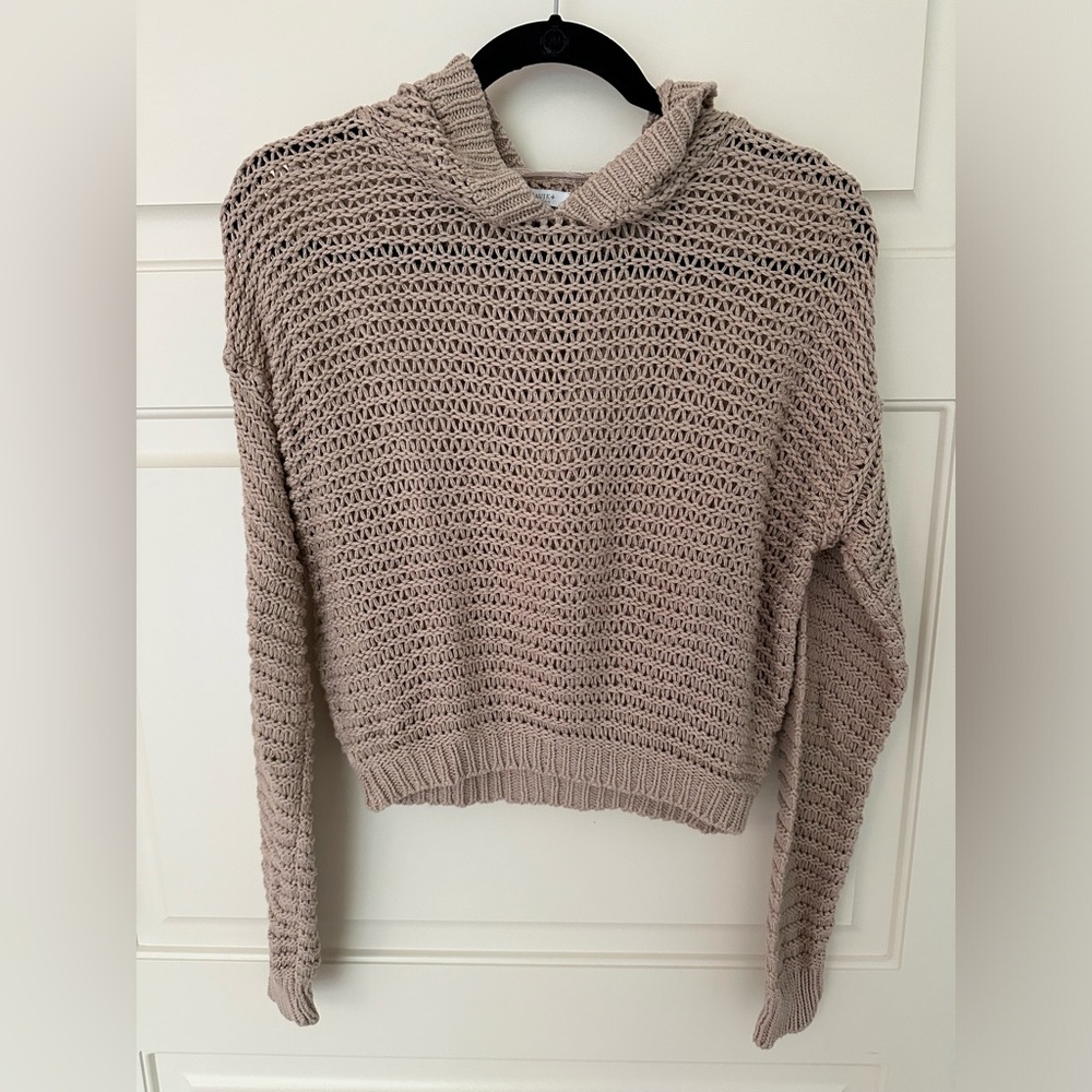 Tavik Tan Hooded Knit Sweater